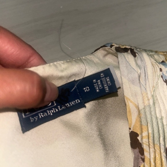 NEW POLO RALPH LAUREN Micro Pleated Floral Satin Midi Dress Size 10 - Picture 12 of 12